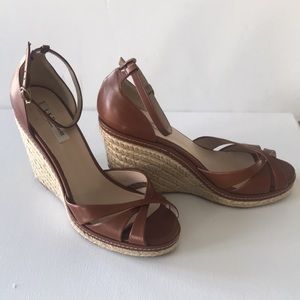 LKBennett - Leather Brown Wedges -size 10